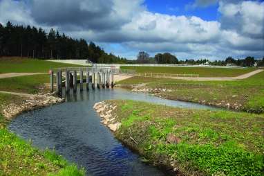 Chapelton Dam was opened in August 2009, a week later it saved hundreds of properties from flooding when 90mm of rain fell in 30 hours.
